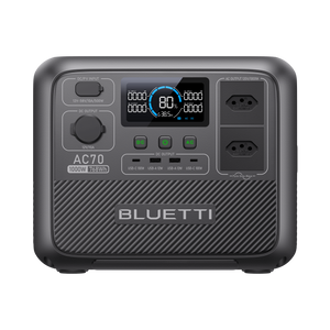 BLUETTI AC70 Estação de Energia Portátil | 1000 W 768 Wh