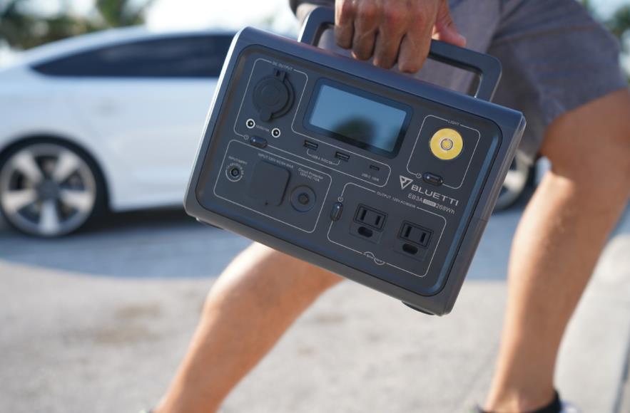 bring a portable power station while glamping